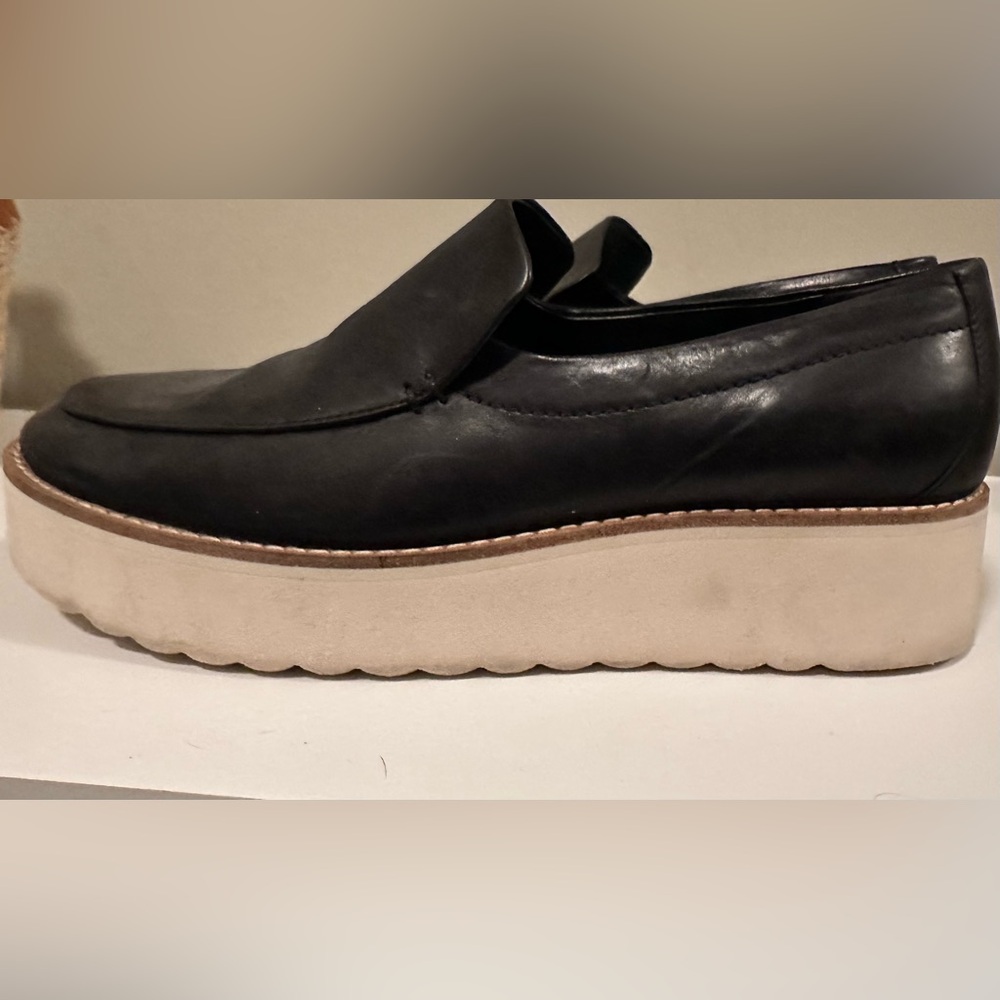 Vince Women's Black Slip-On Loafers